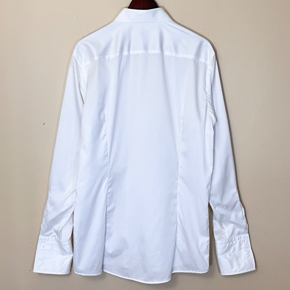 Eton Contemporary French Cuff Button Up Long Sleeve Shirt - Men's Size 42 / 16.5 - Picture 5 of 11